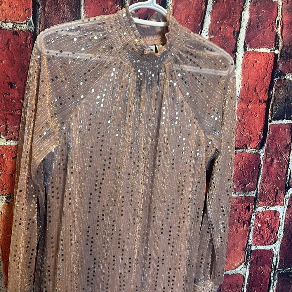 Women's Nina Leonard Float Foil Print Dress size medium new with tags - Picture 7 of 14